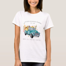 Vintager Erntewagen | Familienname des Bauernhause T-Shirt