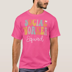 Vintager Erster Tag der Sozialarbeiter-Kneipe Retr T-Shirt