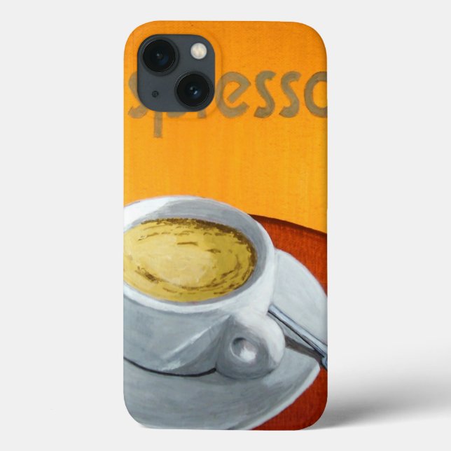 Vintager Espresso-Kaffee Case-Mate iPhone Hülle (Rückseite)