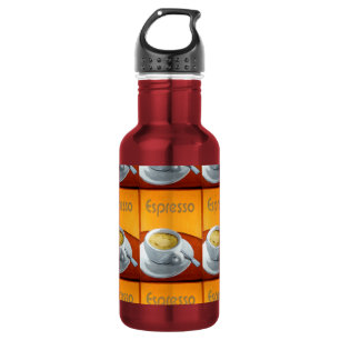 Vintager Espresso-Kaffee Trinkflasche