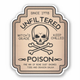 Vintager Etikett-Aufkleber für nicht gefiltertes G Aufkleber