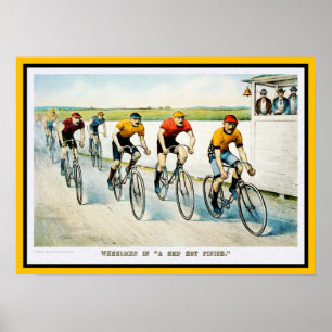 Vintager Fahrrad-Plakat-Druck Poster