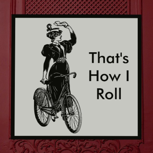 Vintager Fahrradfahrer Magnet (Von Creator hochgeladen)