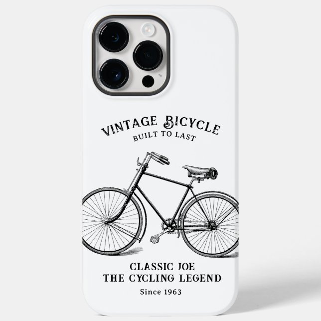 Vintager Fahrradname Geburtsjahr Case-Mate iPhone Hülle (Rückseite)