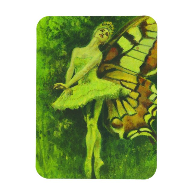 Vintager Fairy Dancer Flexible Magnet (Vertikal)