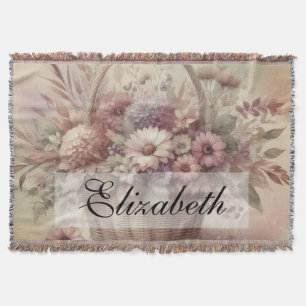 Vintager Fall Blume pastellfarbene Aquarellmalerei Decke
