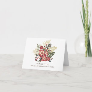 Vintager Fall burgundy Hochzeit danke