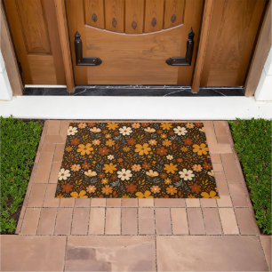 Vintager Fall Floral Muster - Herbst-Blume Fußmatte