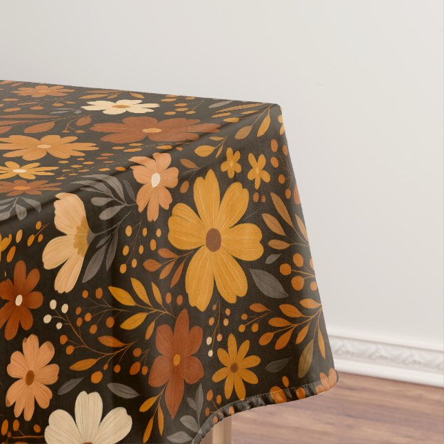 Vintager Fall Floral Muster - Herbst-Blume Tischdecke (Beispiel)
