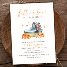 Vintager Fall in der Liebe Pumpkin-Kinderkrippe Ki