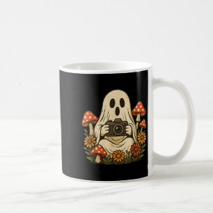 Vintager Fall Mushroom-Geist mit Kamerawald H Kaffeetasse