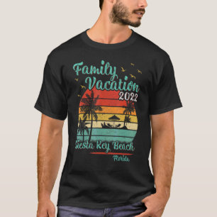 Vintager Familienurlaub 2022 Florida Siesta Schlüs T-Shirt