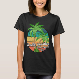 Vintager Familienurlaub 2023 Florida Palm Beach T-Shirt