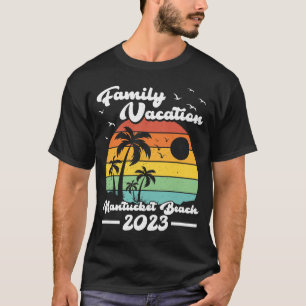 Vintager Familienurlaub 2023 Massachusetts Nantuck T-Shirt