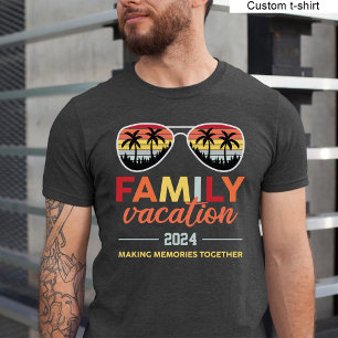 Vintager Familienurlaub Erinnerungen zusammenführe T-Shirt