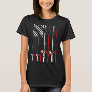 Vintager Fang amerikanischer Flagge T-Shirt