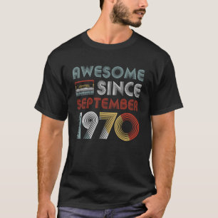 Vintager fantastischer seit September 1970 49. T-Shirt