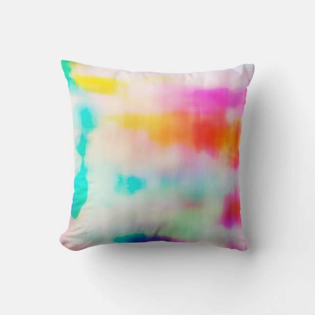 Vintager, farbiger abstrakter Hintergrund. Kissen (Vorderseite)