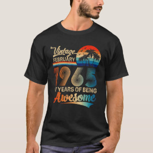 Vintager Februar 1965 57. Geburtstag Phantastisch T-Shirt