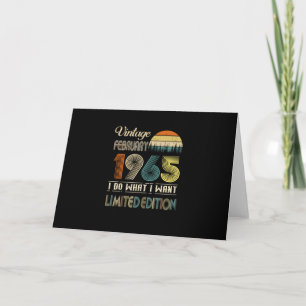 Vintager Februar 1965 I Do What I Woll Limited Karte