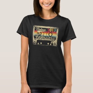 Vintager Februar 2013 10. Geburtstag 10 Jahre alt T-Shirt