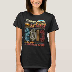 Vintager Februar 2013 Geburtstag T-Shirt