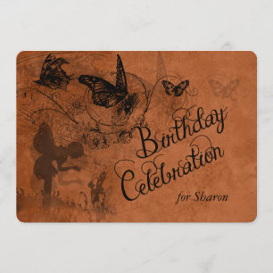 Vintager feenhafter Garten-kundenspezifischer Einladung