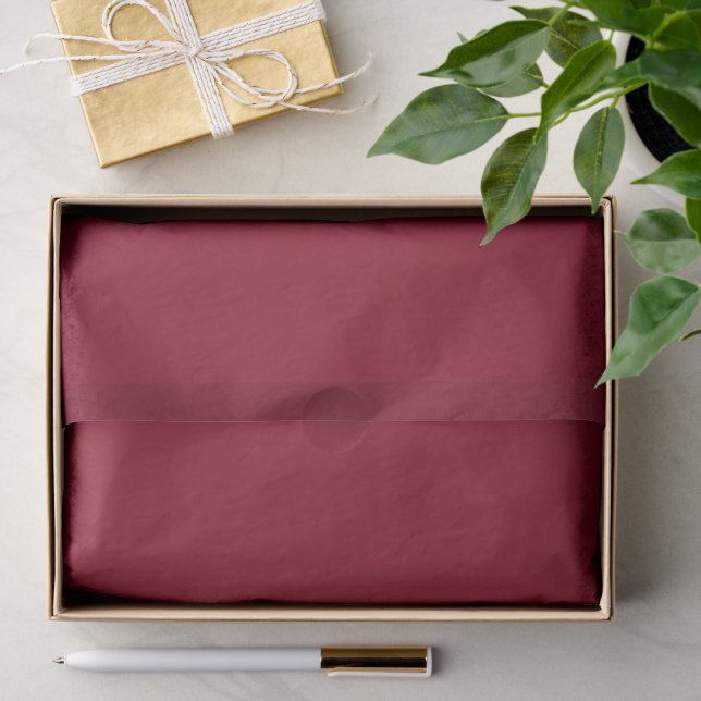 Vintager Feiertag - Rot-Solid-Farbe Seidenpapier (Geschenk)