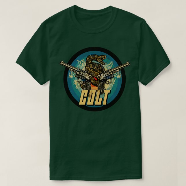 Vintager Feuerwaffenschild T-Shirt (Design vorne)