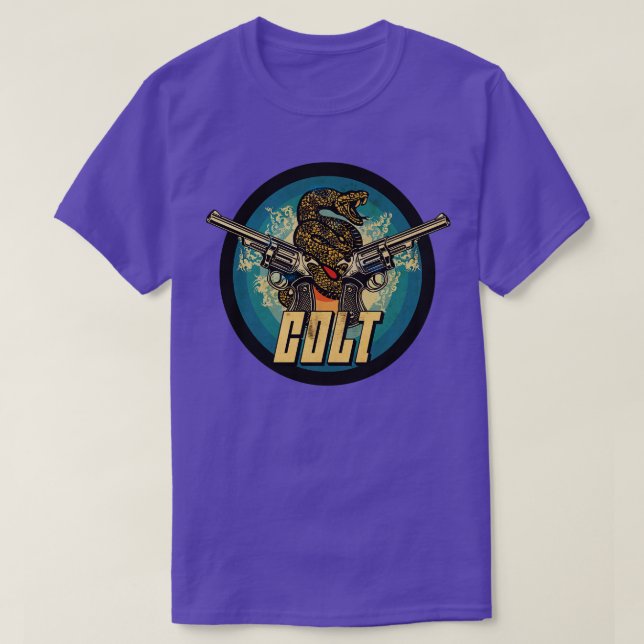 Vintager Feuerwaffenschild T-Shirt (Design vorne)