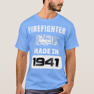 Vintager Feuerwehrmann Geboren 1941 82 Jahre alt T-Shirt