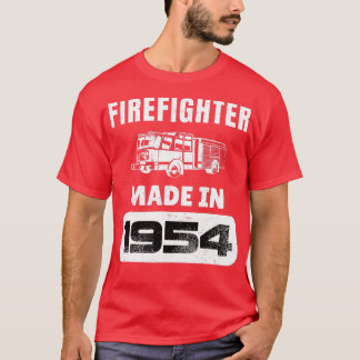 Vintager Feuerwehrmann Geboren 1954 69 Jahre alt T-Shirt
