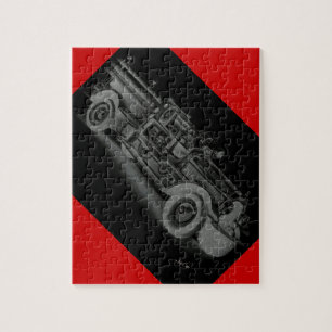 Vintager Feuerwehrwagen Puzzle