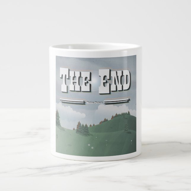 Vintager Filmkredit Jumbo-Tasse (Vorderseite)