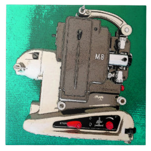 Vintager Filmprojektor Fliese