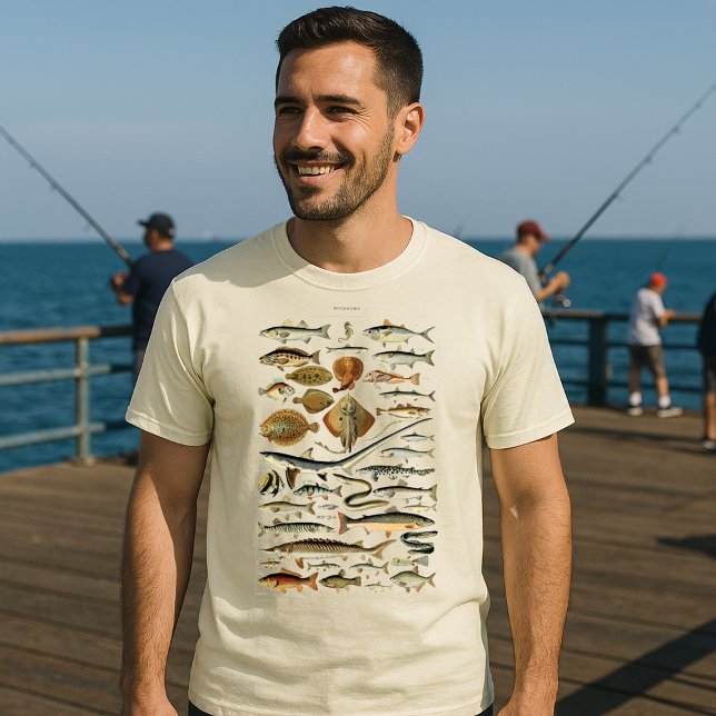 Vintager Fisch von Adolphe Millot T-Shirt (Von Creator hochgeladen)