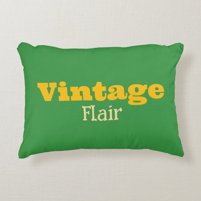 Vintager Flair Akzent Pillow Dekokissen (Vorderseite)