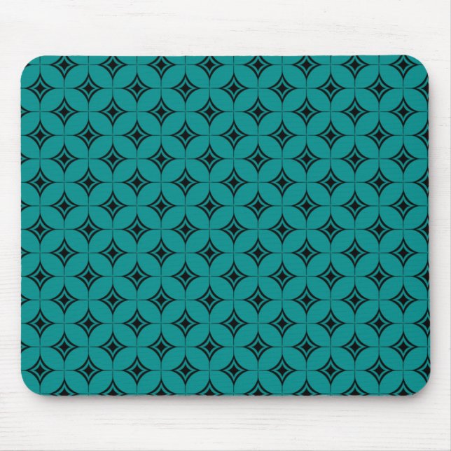 Vintager Flair Mousepad, Aquamarin Mousepad (Vorne)