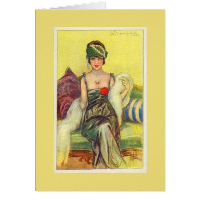 Vintager Flapper auf einem Set, (Vorne)