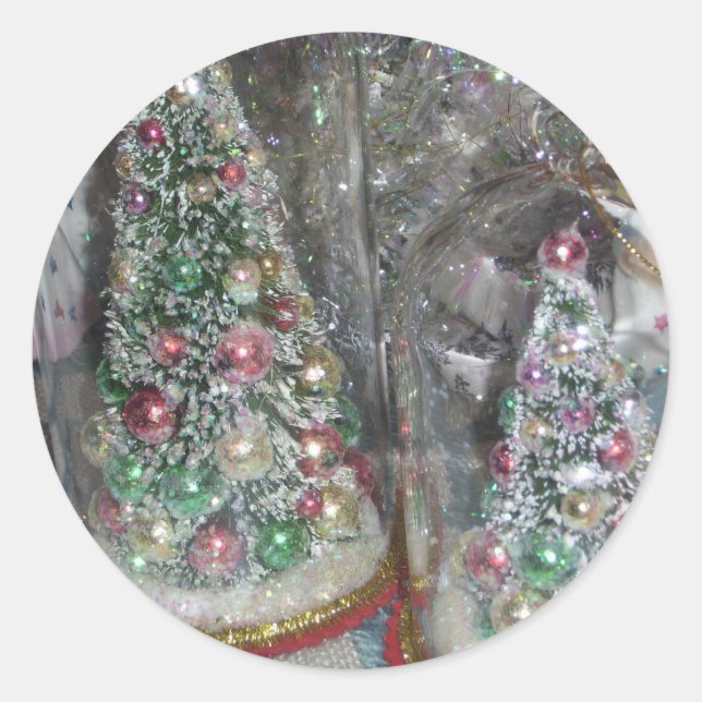 Vintager Flaschengürtel Runder Aufkleber (Vorderseite)