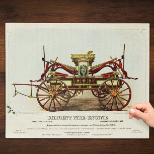 Vintager fleißiger Motor, 1852, wiederhergestellt Puzzle
