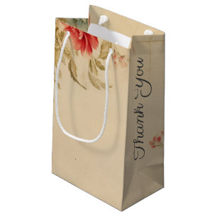 Vintager floral Vielen Dank für Ihr Interesse an G Kleine Geschenktüte