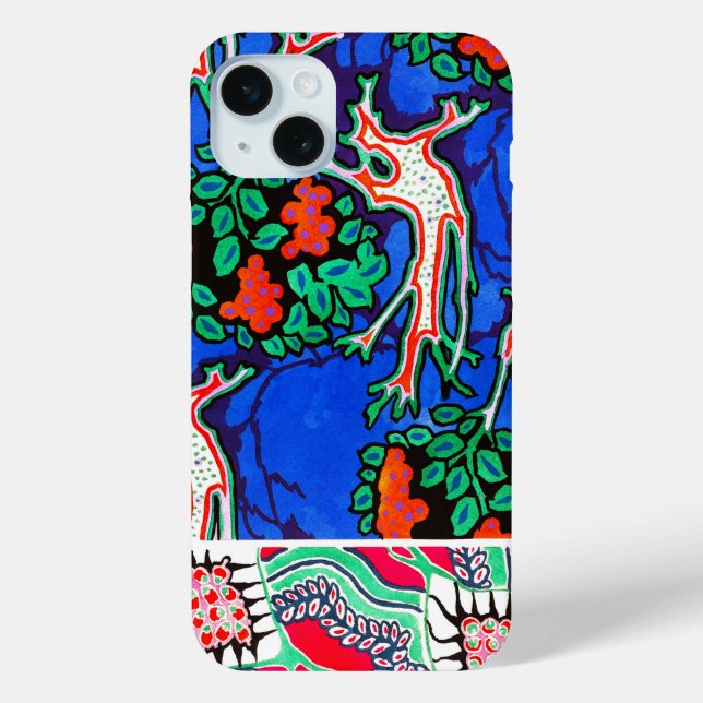 Vintager floraler Design Phone Case (Rückseite)