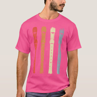 Vintager Flutflötenrekorder T-Shirt