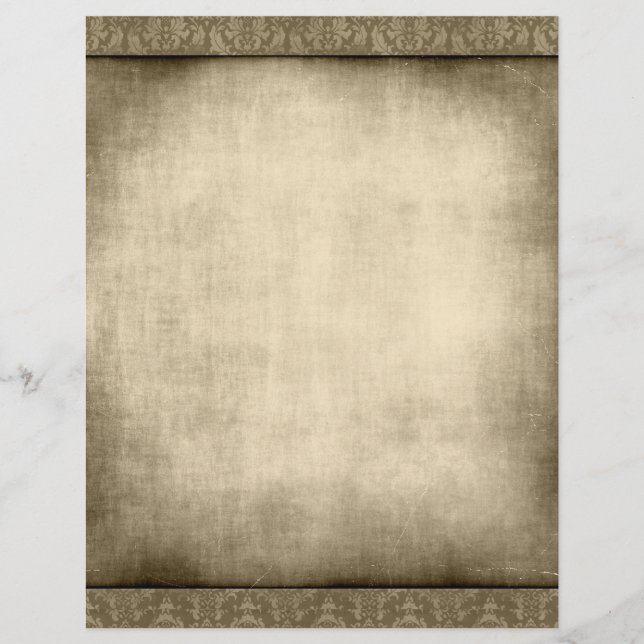 Vintager Flyer für altmodische Papierunterlagen (Vorne)