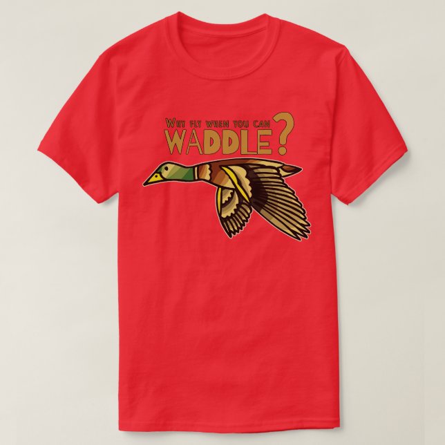 Vintager Flying Duck Tattoo T-Shirt (Design vorne)