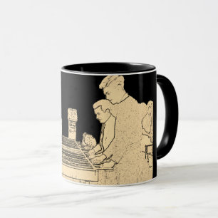 VINTAGER FOOSBALL FUZBOLL TASSE