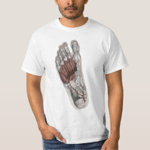Vintager Footprint Podiatrie Foot T-Shirt