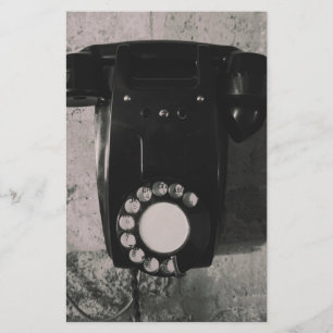 Vintager Fotodruck für das Rotary-Telefon.