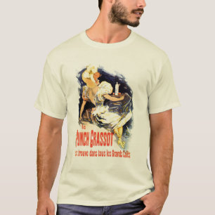 Vintager französischer Alkohol Durchschlag Grassot T-Shirt